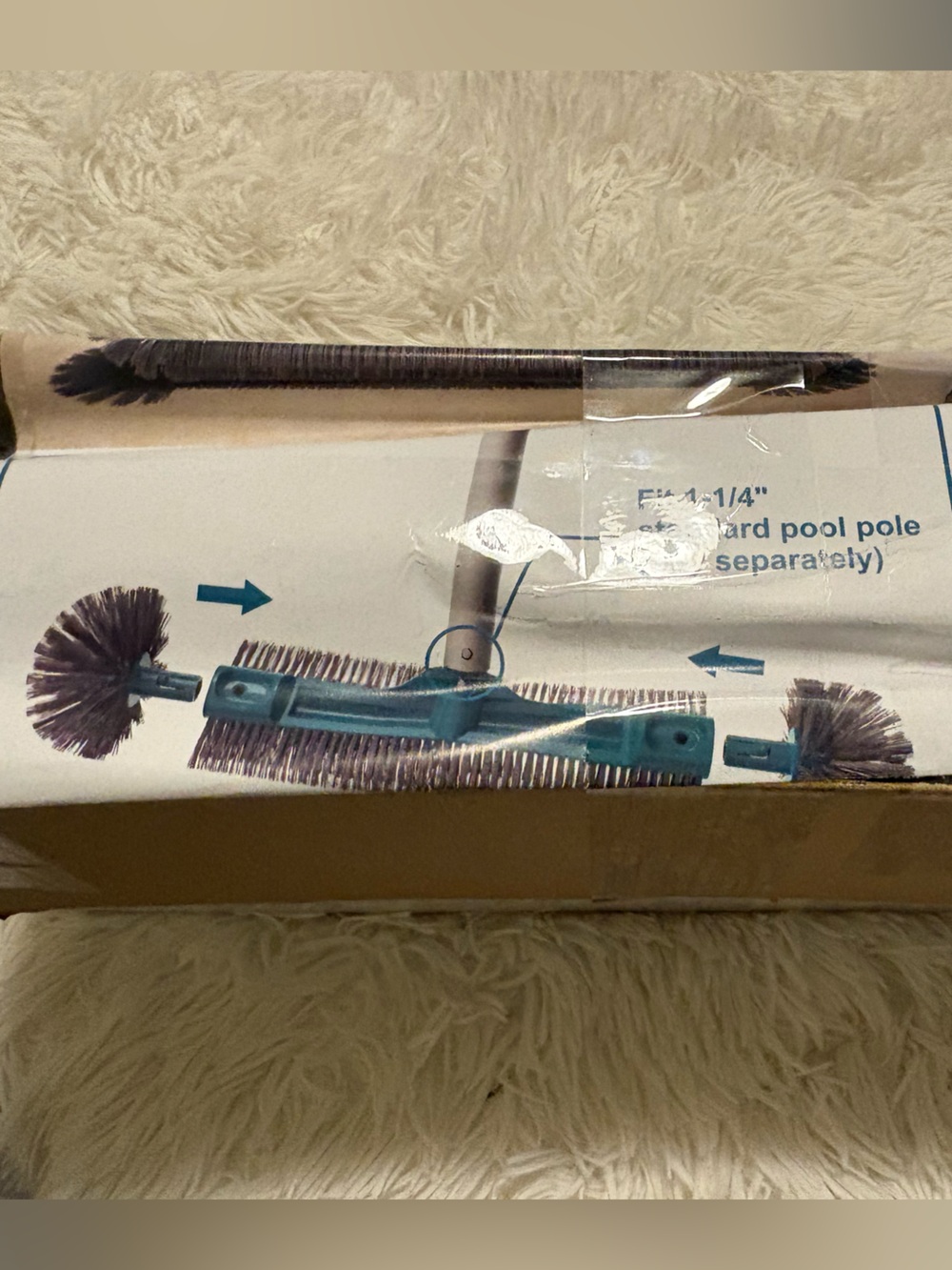 Teal Multi-Brush Pool Cleaning Head